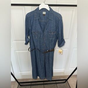 New Sonoma Denim Dress Size Large